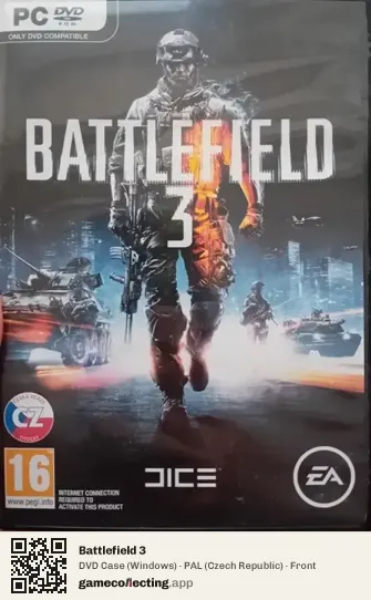 Battlefield 3 Computer, Czech Republic box front