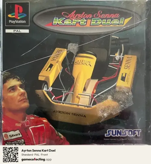 Ayrton Senna Kart Duel PlayStation, PAL box front