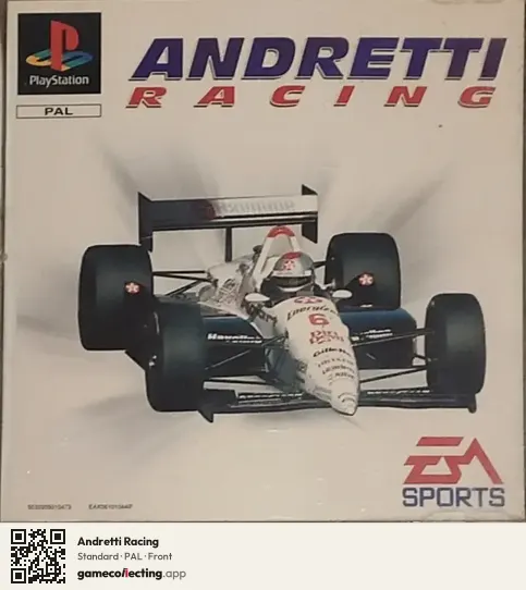 Andretti Racing PlayStation, PAL box front