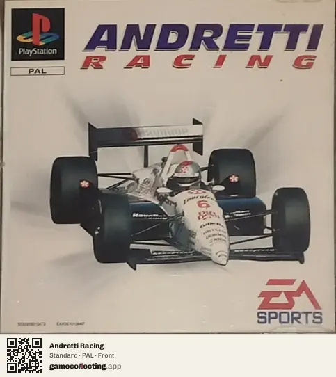Andretti Racing PlayStation, PAL box front