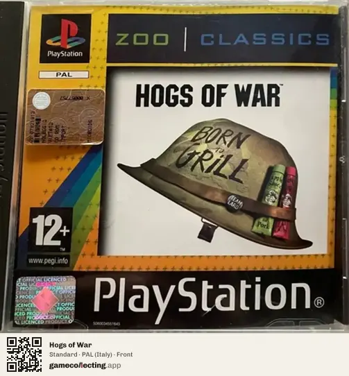 Hogs of War PlayStation, Italy box front