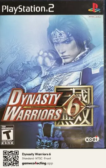 Dynasty Warriors 6 PlayStation 2, NTSC box front