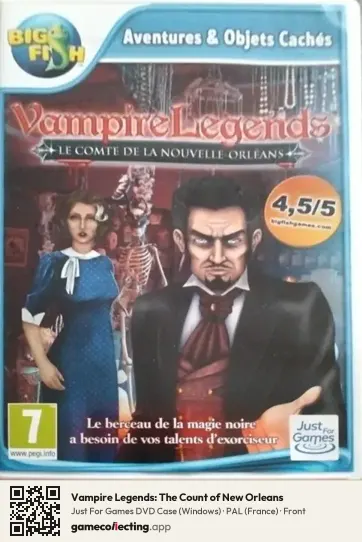 Vampire Legends: The Count of New Orleans Computer, France box front