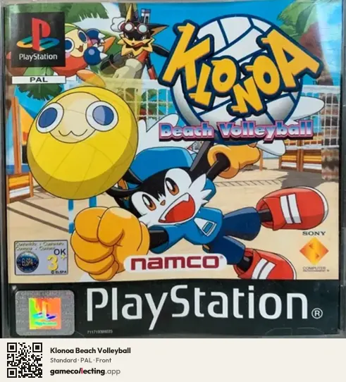 Klonoa Beach Volleyball PlayStation, PAL box front