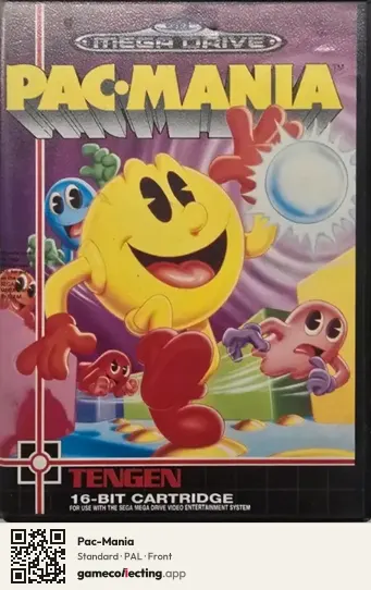 Pac-Mania Sega Mega Drive / Genesis, PAL box front