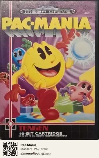 Pac-Mania Sega Mega Drive / Genesis, PAL box front