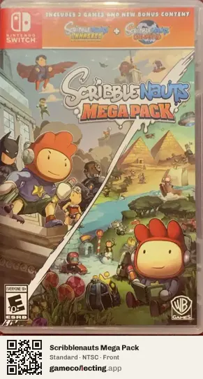 Scribblenauts Mega Pack Nintendo Switch, NTSC box front