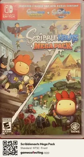Scribblenauts Mega Pack Nintendo Switch, NTSC box front