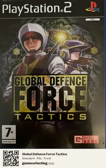 Global Defence Force Tactics PlayStation 2, PAL box front