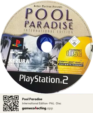 Pool Paradise PlayStation 2, PAL disc