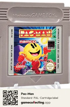 Pac-Man Game Boy, PAL cartridge label