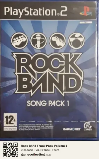 Rock Band Track Pack Volume 1 PlayStation 2, France box front