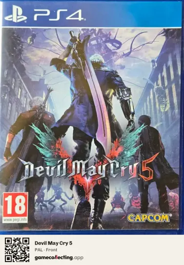 Devil May Cry 5 PlayStation 4, PAL box front