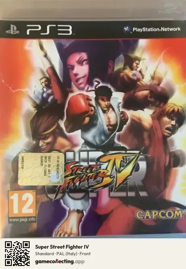 Super Street Fighter IV PlayStation 3, Italy box front
