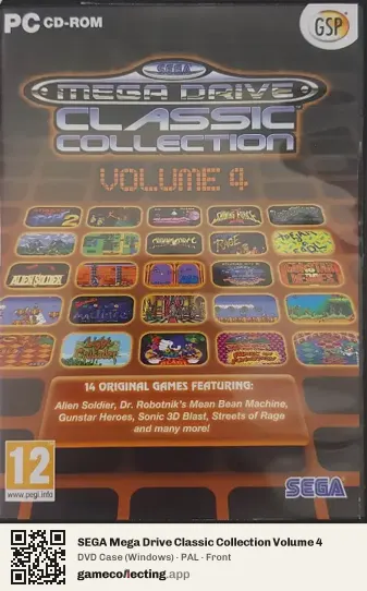 SEGA Mega Drive Classic Collection Volume 4 Computer, PAL box front