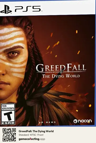 GreedFall: The Dying World PlayStation 5, NTSC box front