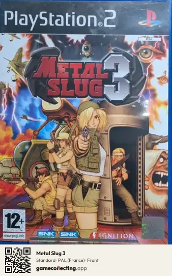 Metal Slug 3 PlayStation 2, France box front