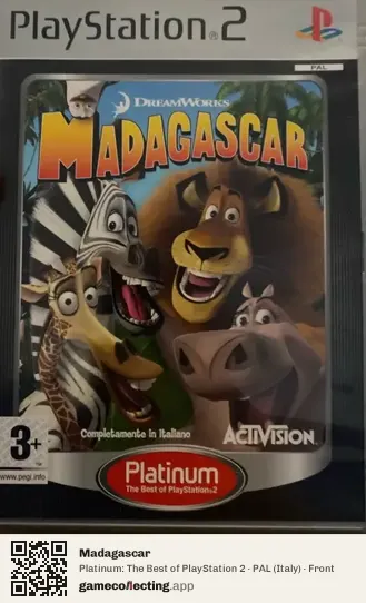 Madagascar PlayStation 2, Italy box front