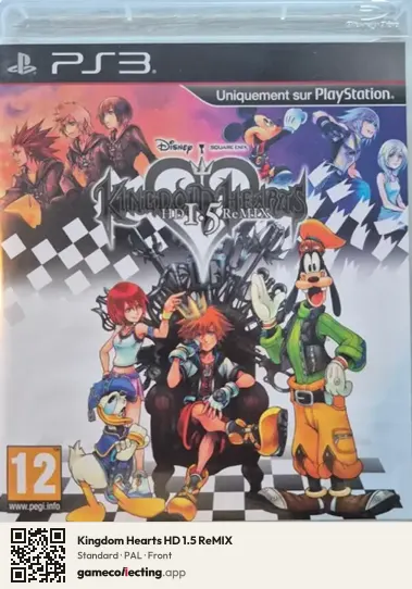 Kingdom Hearts HD 1.5 ReMIX PlayStation 3, PAL box front