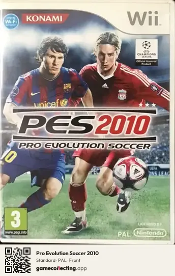 Pro Evolution Soccer 2010 Nintendo Wii, PAL box front