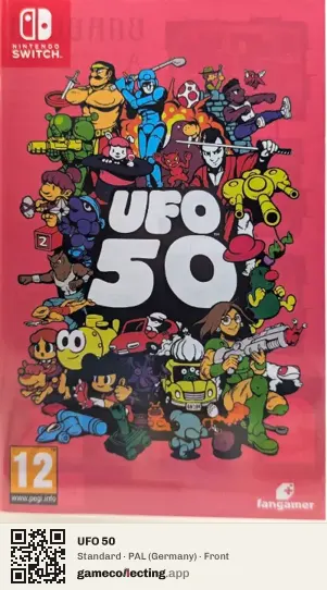 UFO 50 Nintendo Switch, Germany box front
