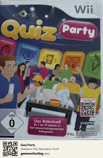 Quiz Party Nintendo Wii, Germany box front