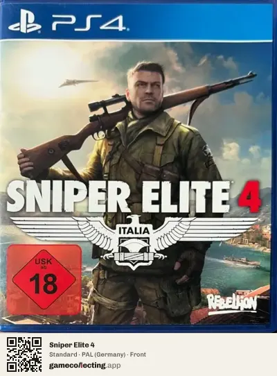 Sniper Elite 4 PlayStation 4, Germany box front