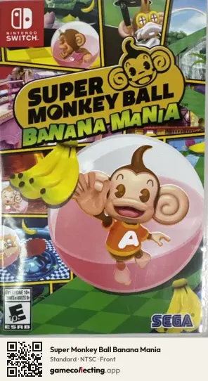 Super Monkey Ball Banana Mania Nintendo Switch, NTSC box front