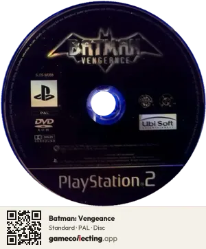 Batman: Vengeance PlayStation 2, PAL disc