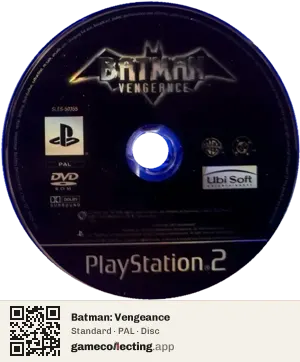 Batman: Vengeance PlayStation 2, PAL disc