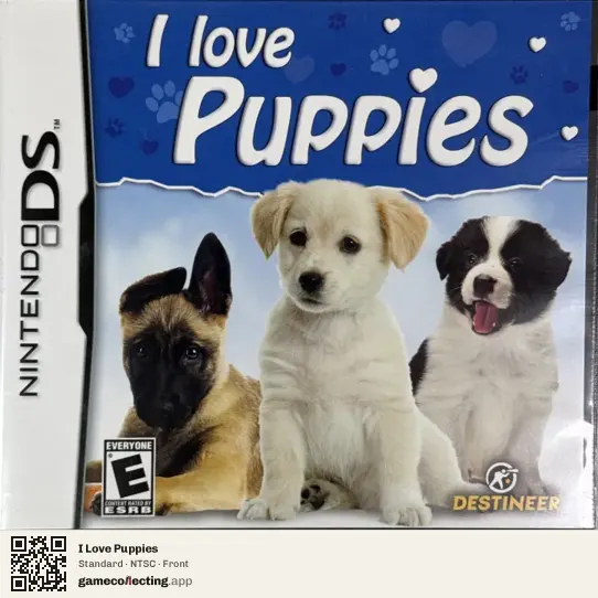 I Love Puppies Nintendo DS, NTSC box front