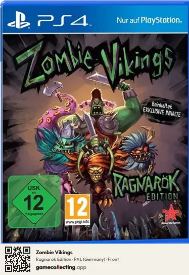 Zombie Vikings PlayStation 4, Germany box front