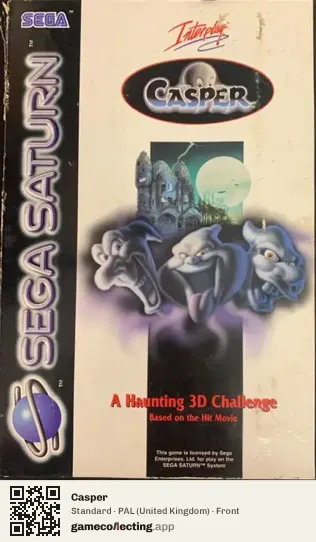 Casper Sega Saturn, United Kingdom box front