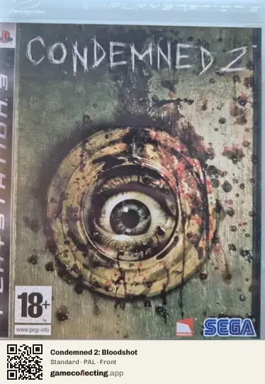 Condemned 2: Bloodshot PlayStation 3, PAL box front