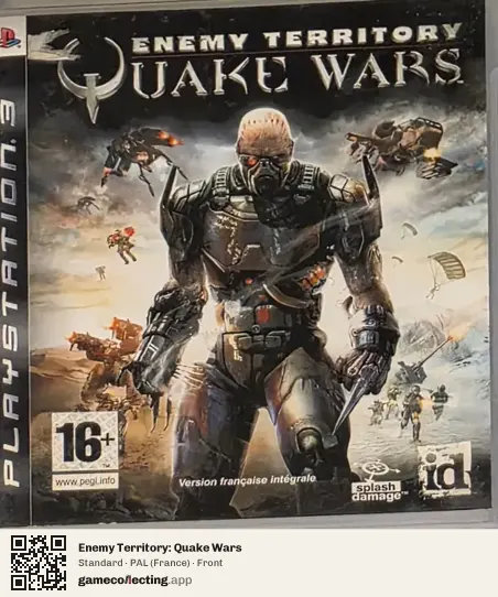 Enemy Territory: Quake Wars PlayStation 3, France box front