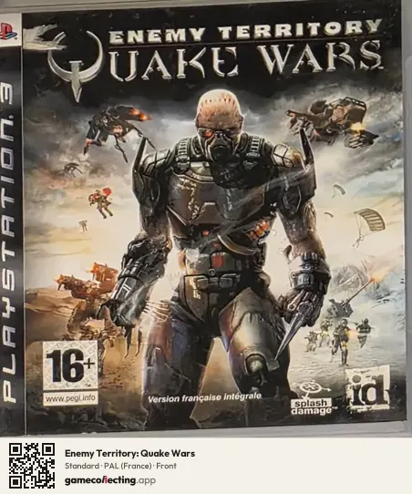 Enemy Territory: Quake Wars PlayStation 3, France box front