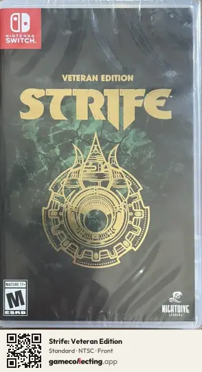 Strife: Veteran Edition Nintendo Switch, NTSC box front