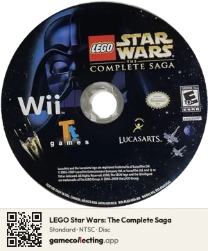 LEGO Star Wars: The Complete Saga Nintendo Wii, NTSC disc