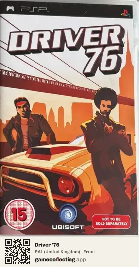 Driver '76 PlayStation Portable, United Kingdom box front