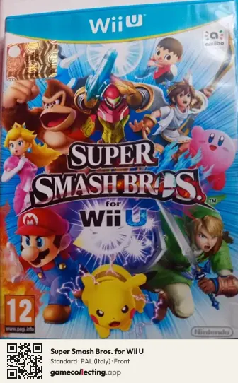 Super Smash Bros. for Wii U Nintendo Wii U, Italy box front