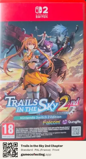 Trails in the Sky 2nd Chapter Nintendo Switch 2, France box front