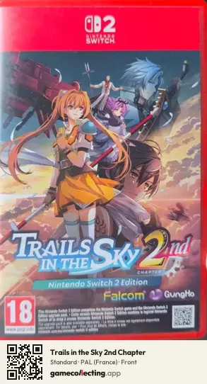 Trails in the Sky 2nd Chapter Nintendo Switch 2, France box front