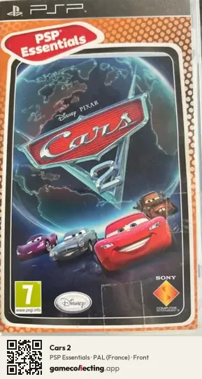 Cars 2 PlayStation Portable, France box front