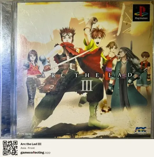 Arc the Lad III PlayStation, Asia box front