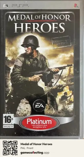 Medal of Honor Heroes PlayStation Portable, PAL box front