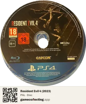 Resident Evil 4 (2023) PlayStation 4, PAL disc