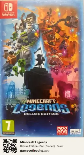Minecraft Legends Nintendo Switch, France box front