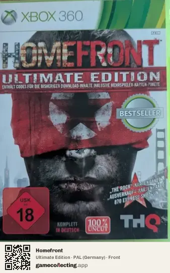 Homefront Xbox 360, Germany box front