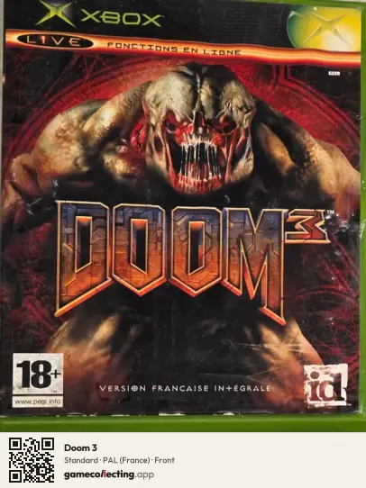 Doom 3 Xbox, France box front