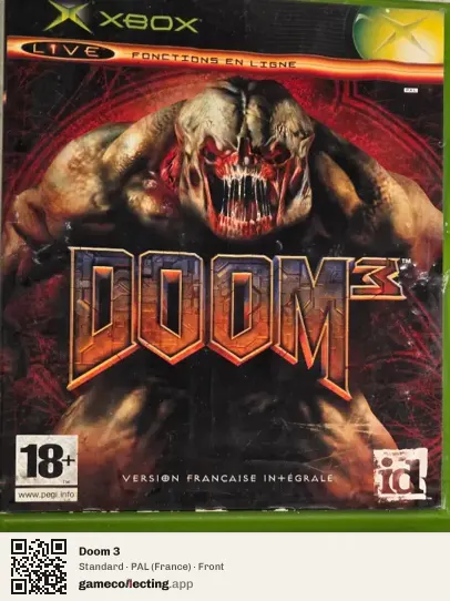 Doom 3 Xbox, France box front